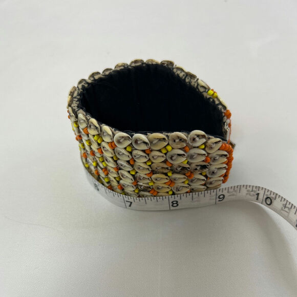 Stunning Multi-Earthy Color Tone Statement Bracelet - Unique Woven Design - Picture 3 of 6